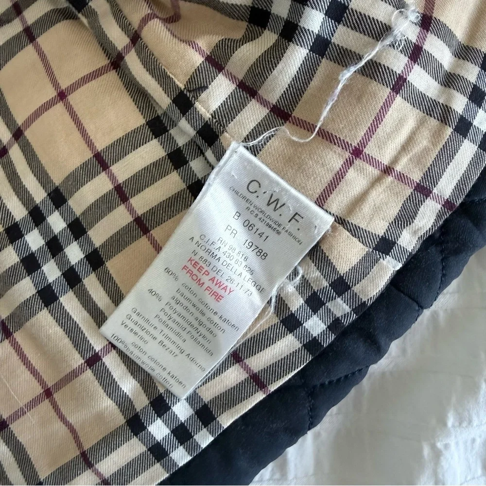 Burberry kid baby Vest jacket lightly fleeced 3T Burberry blue - Picture 2 of 2